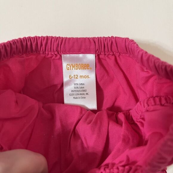 Gymboree Floral Mermaid Pink Smocked Dress and Bloomers Girls Size 6-12 Months - Picture 13 of 14